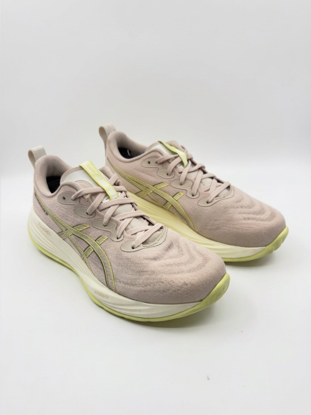 ASICS Gel-Cumulus 27 Pink Lime Green Running Shoes PureGEL FF Blast+